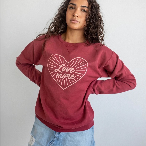 Sweaters - HEARTMAN Love more sweater